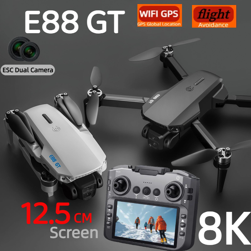 E88GT โดรน 8K มืออาชีพ HD 360  - Jjrc Drone X12 บทวิจารณ์และราคา