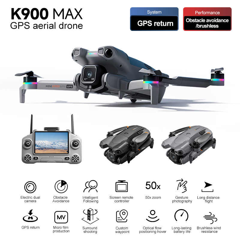 ชุดโดรน K900 Max พร้อมจอควบคุม - Jjrc Drone X12 บทวิจารณ์และราคา
